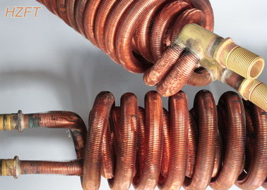 Cupronickel Integral Copper Tube Coil สำหรับเครื่องทำน้ำอุ่นในหม้อต้มน้ำในประเทศ